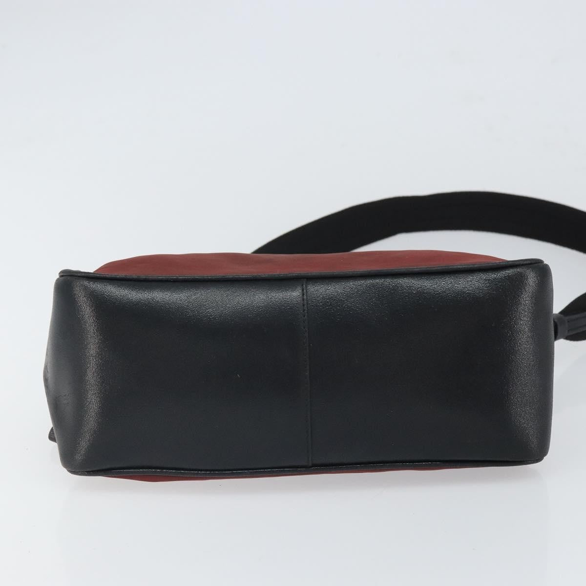 Prada PRADA Shoulder Bag Nylon Red Silver Authentic ep12904