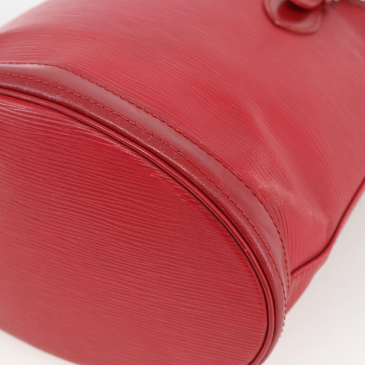 Louis Vuitton LOUIS VUITTON Epi Bucket PM Shoulder Bag Red M5899E LV Authentic bs34346