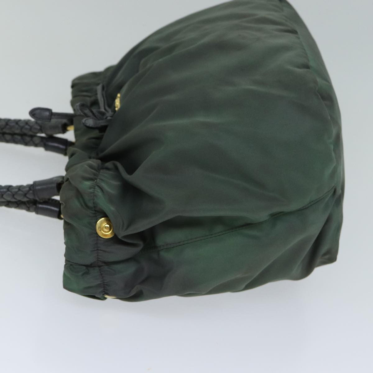 Prada PRADA Hand Bag Nylon 2way Khaki Authentic 77763