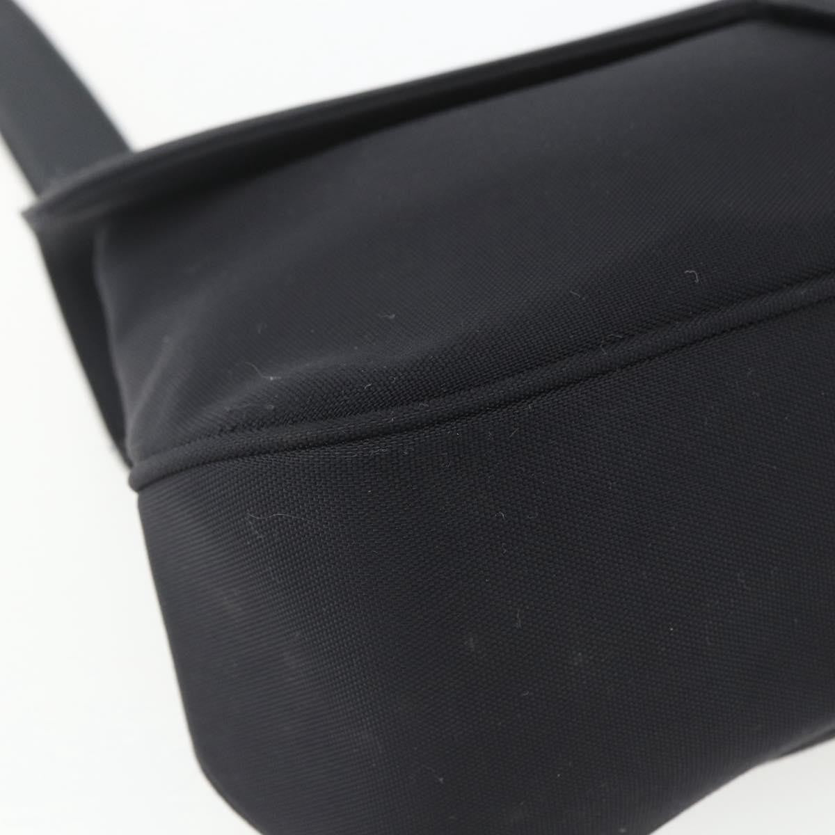 Salvatore Ferragamo Salvatore Ferragamo Vala Shoulder Bag Nylon Black Silver Authentic 162155