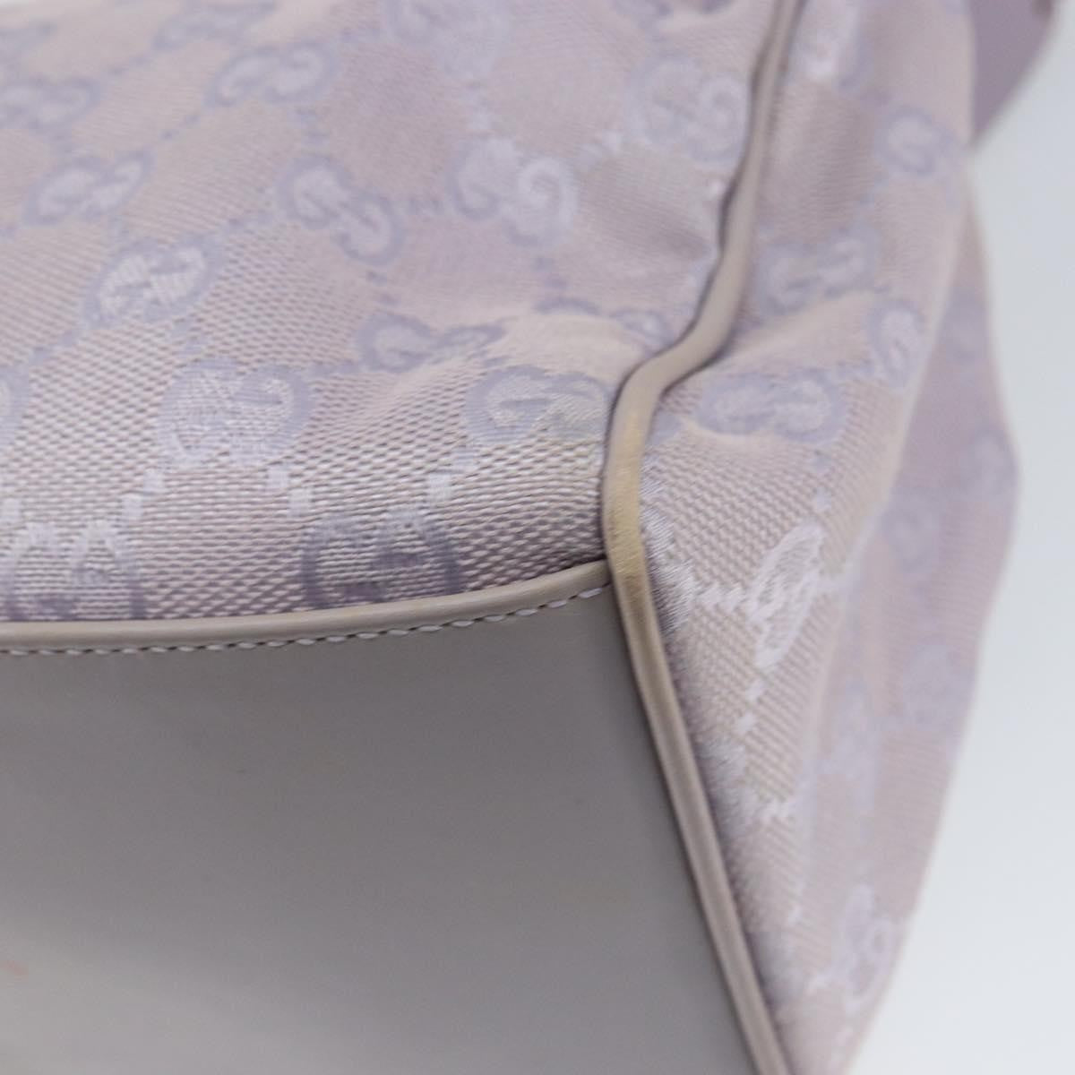 Gucci GUCCI GG Canvas Shoulder Bag Purple Gold 92699 Authentic 158466