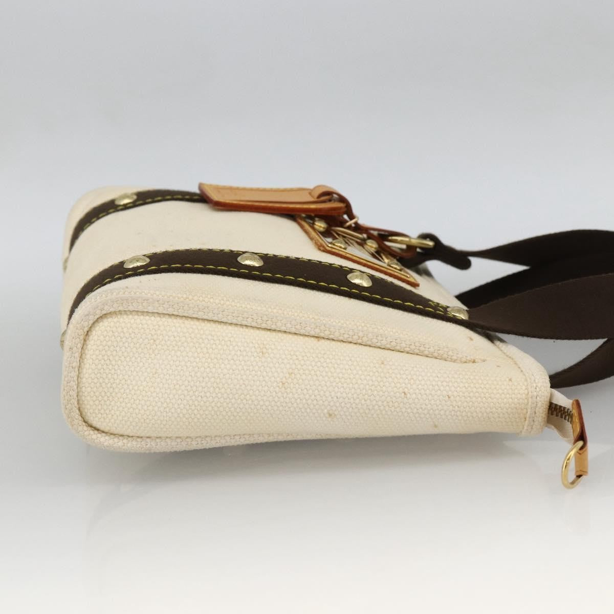 Louis Vuitton LOUIS VUITTON Antigua Cabas PM Hand Bag Black Beige M40039 LV Authentic BA11190