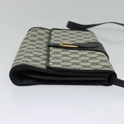 Gucci GUCCI GG Supreme Shoulder Bag PVC Navy Gold Authentic ep10523