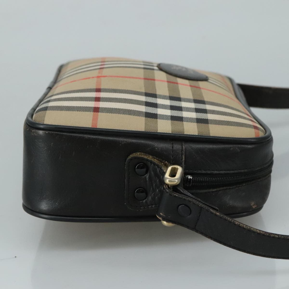 Burberrys Burberrys Nova Check Shoulder Bag Canvas Beige Authentic th5571
