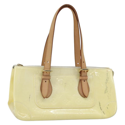 Louis Vuitton LOUIS VUITTON Monogram Vernis Rosewood Avenue Hand Bag Perle M93508 Authentic ka519