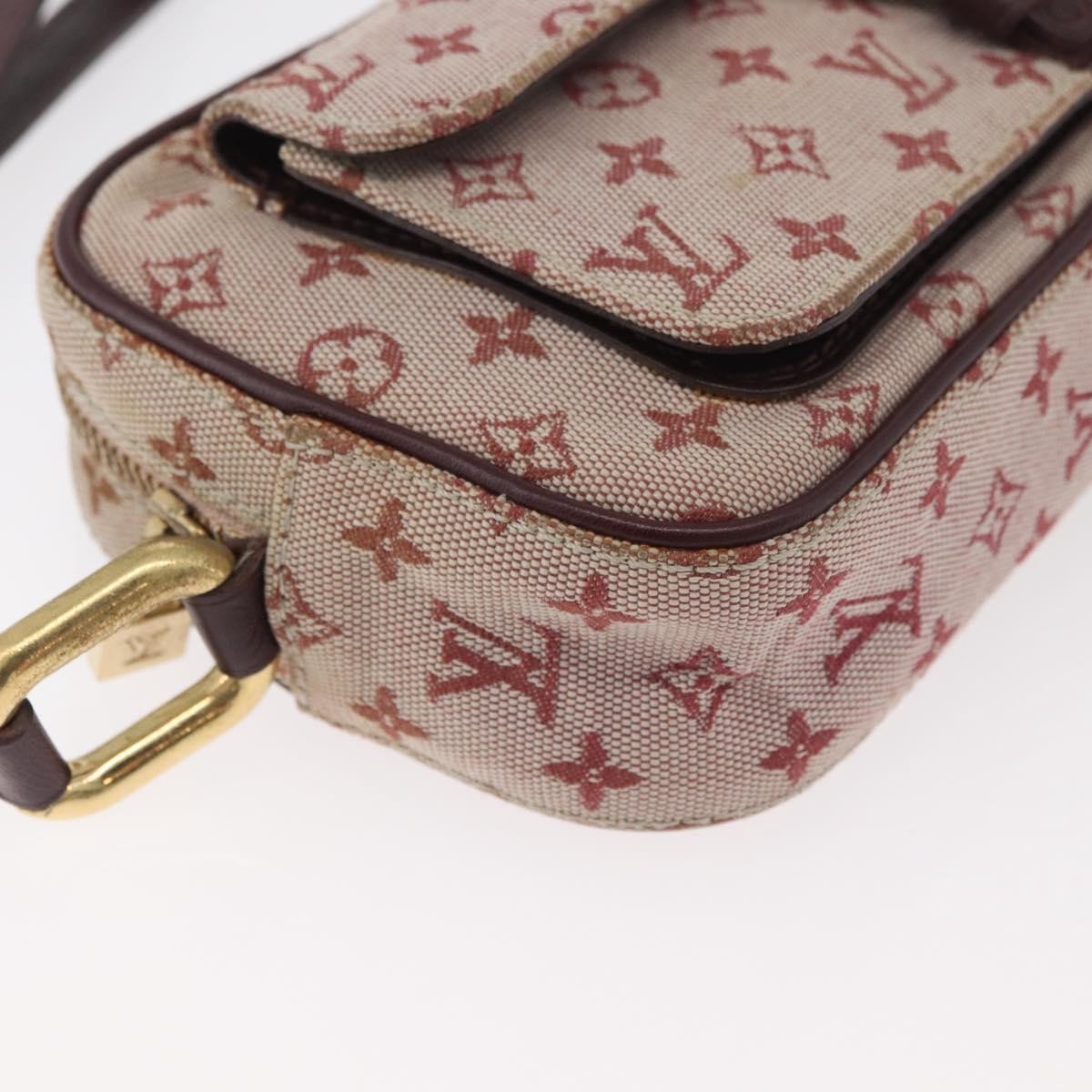 Louis Vuitton LOUIS VUITTON Monogram Mini Juliet MM Shoulder Bag Red M92219 LV Authentic 177057