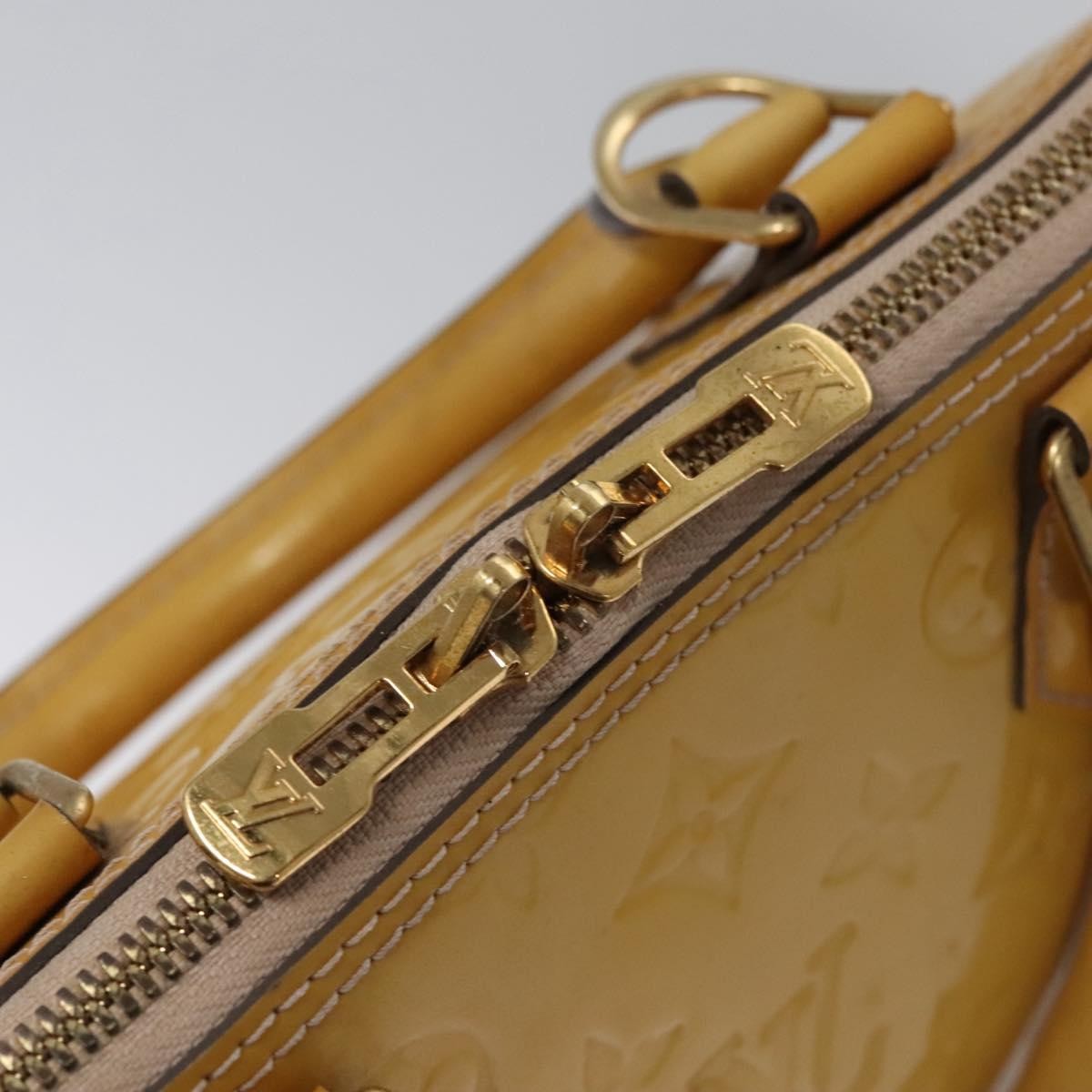 Louis Vuitton LOUIS VUITTON Monogram Vernis Alma PM Hand Bag 2way Dunne M90170 LV Authentic KD187