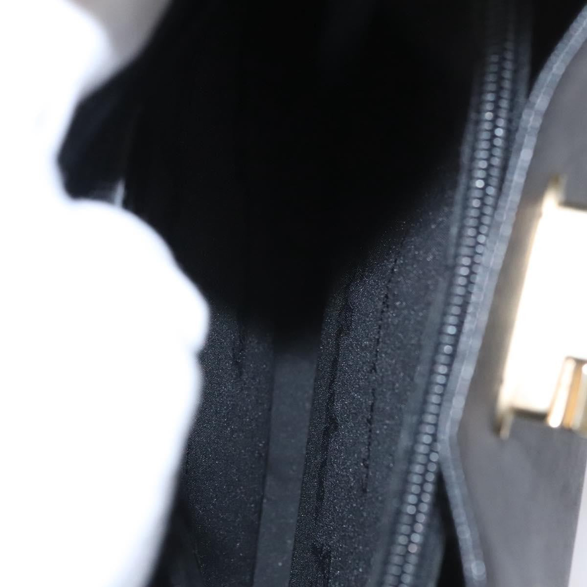 Salvatore Ferragamo Salvatore Ferragamo Gancini Shoulder Bag Leather Black Authentic BD371