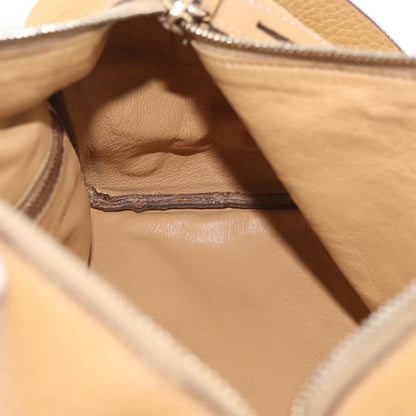 Prada PRADA Shoulder Bag Leather Brown Gold Authentic 172272