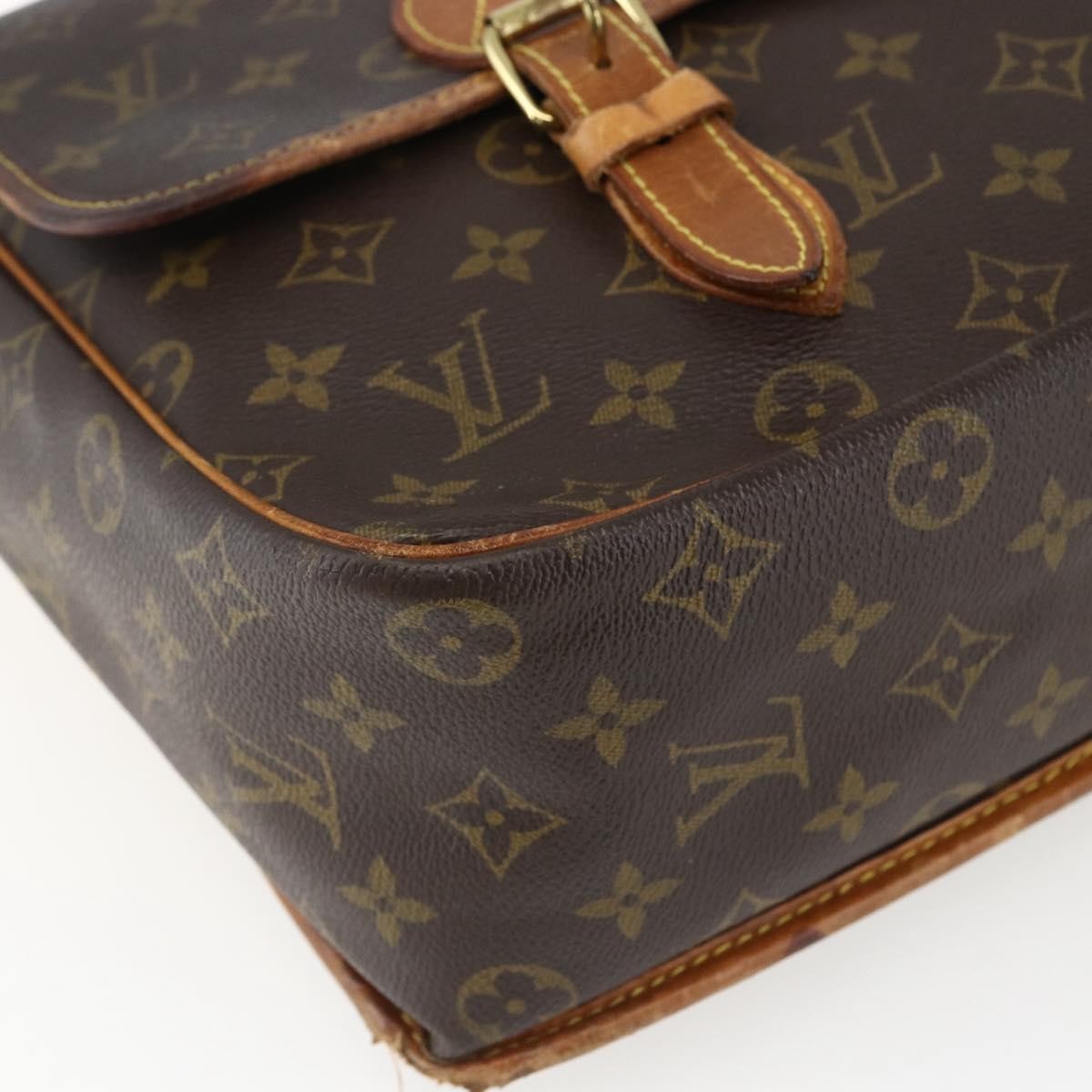 Louis Vuitton LOUIS VUITTON Monogram Gibeciere GM Shoulder Bag M42246 LV Authentic ka2622