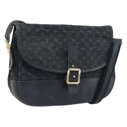 Louis Vuitton LOUIS VUITTON Monogram Mini Belanger Shoulder Bag Black M92672 LV Authentic 172756