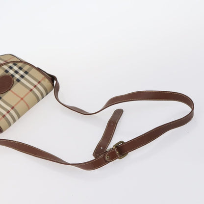 Burberrys Burberrys Nova Check Shoulder Bag Leather 3 Set Beige Brown black Authentic BA5851