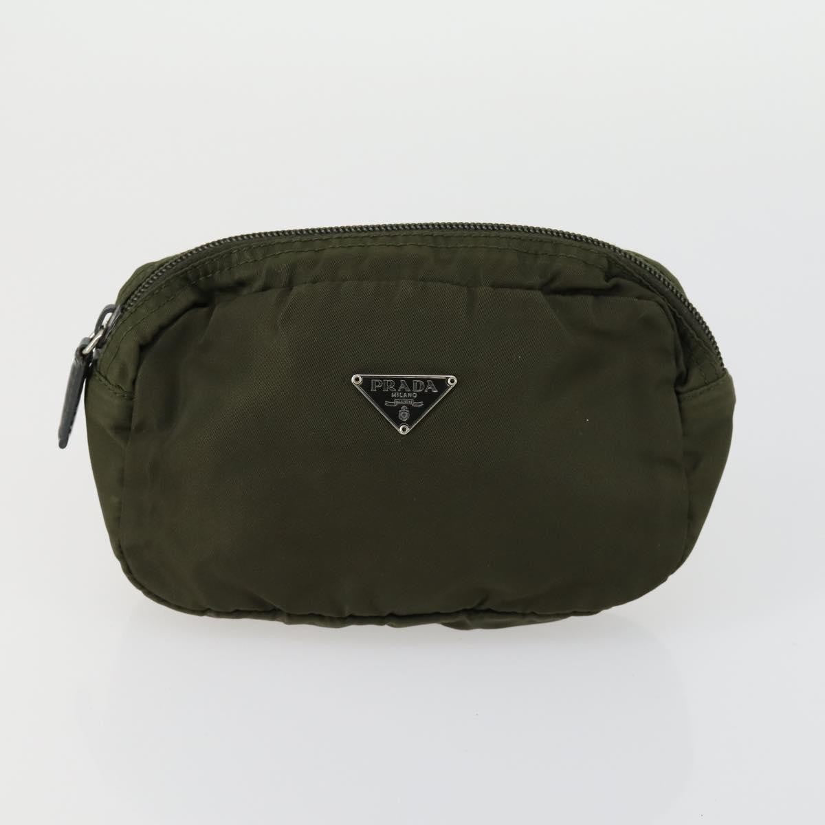 Burberrys Burberrys PRADA Nova Check Pouch Nylon Canvas 3 Set Pink Brown beige Authentic gh1623 Bag
