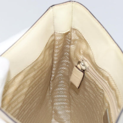 Prada PRADA Shoulder Bag Patent leather Beige Authentic ti3531