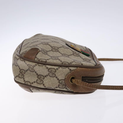 Gucci GUCCI GG Supreme Web Sherry Line Shoulder Bag PVC Beige 89 02 066 Authentic 133869