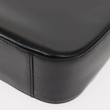 Gucci GUCCI Shoulder Bag Enamel Black Silver Authentic fm4926