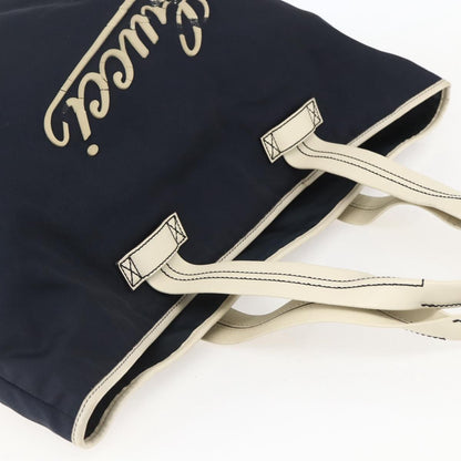 Gucci GUCCI Tote Bag Nylon Navy Silver 169943 Authentic fm4956