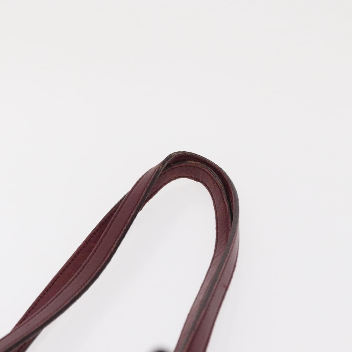 Prada PRADA Tote Bag Nylon Bordeaux Gold Authentic ep12877