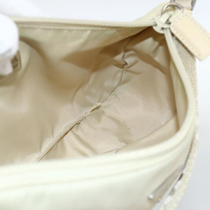 Prada PRADA Accessory Pouch Nylon Beige Silver Authentic BAZ860A Bag