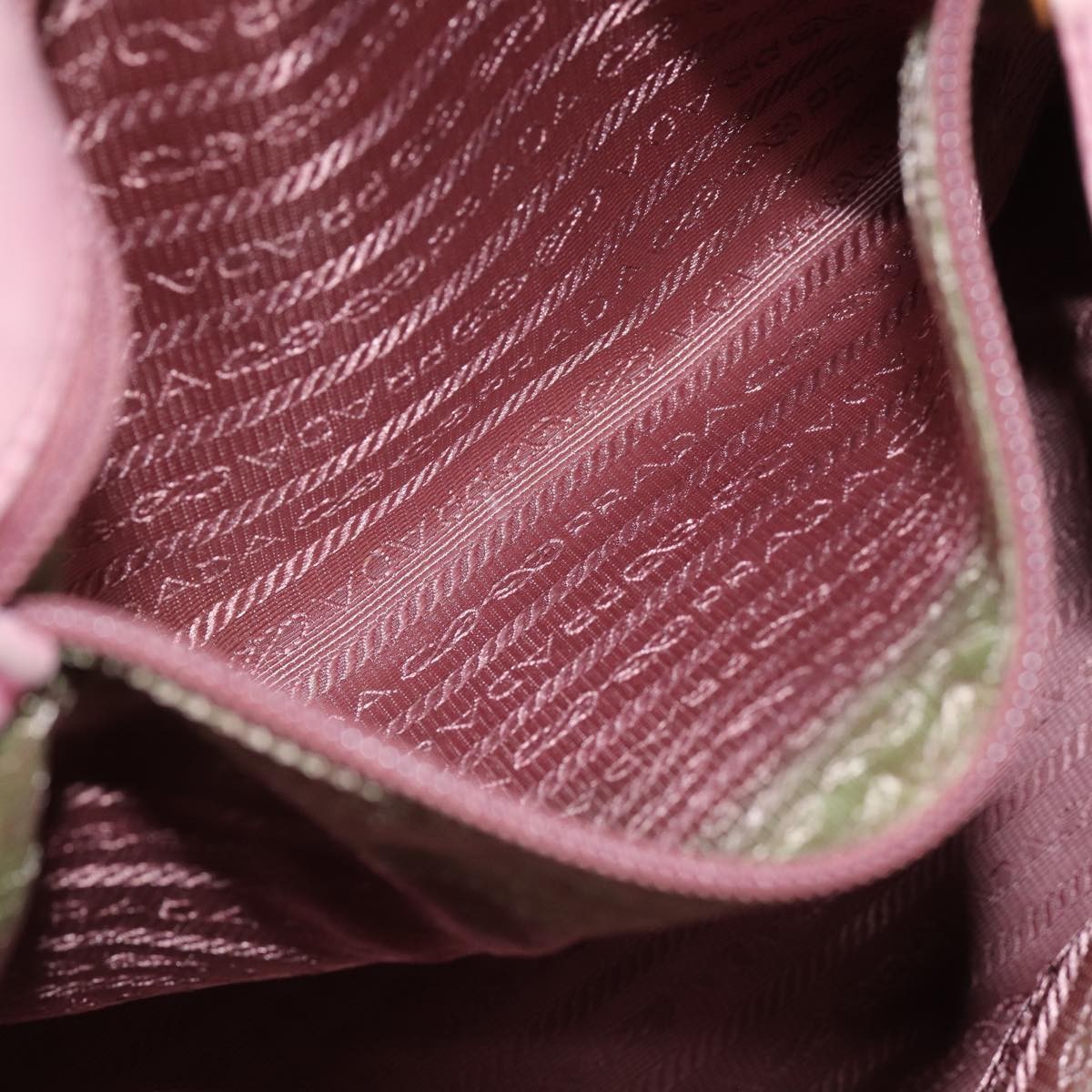Prada PRADA Hand Bag Nylon 2way Pink Authentic 75584