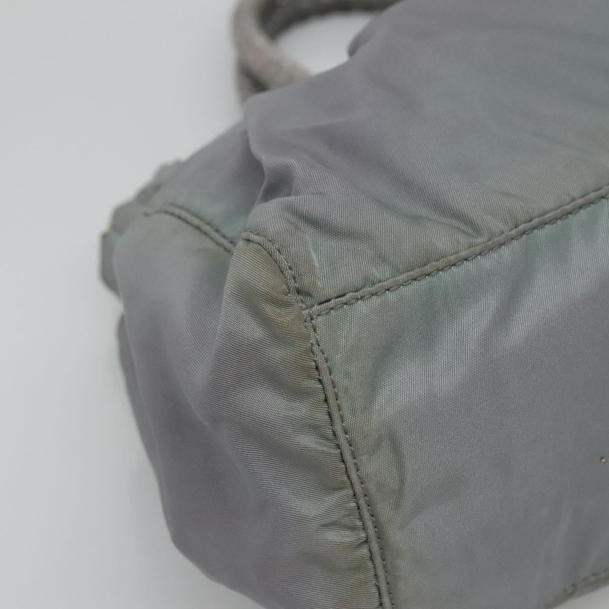 Prada PRADA Hand Bag Nylon 2way Gray Authentic 110159