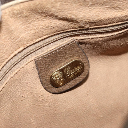 Gucci GUCCI GG Supreme Hand Bag PVC Beige Gold Authentic 173885