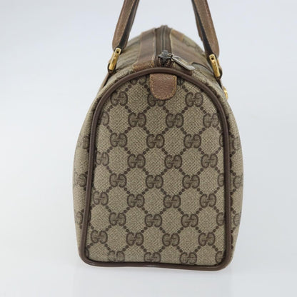 Gucci GUCCI GG Supreme Web Sherry Line Hand Bag PVC Beige 116 02 006 Authentic 162248