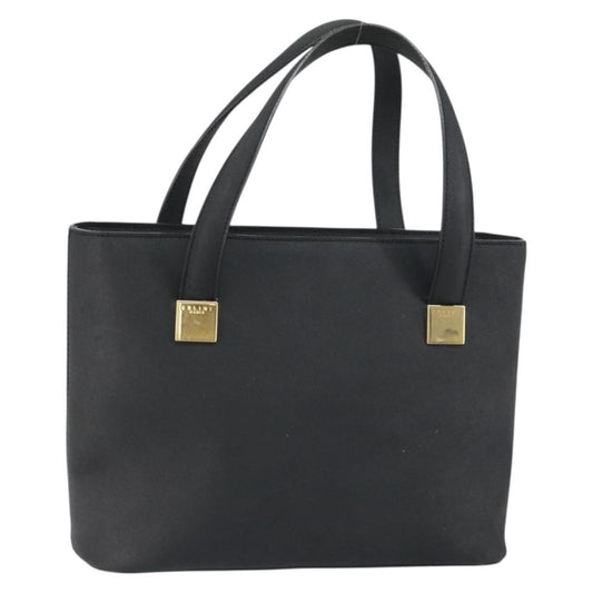 Celine CELINE Hand Bag Leather Black Gold Authentic BA9124