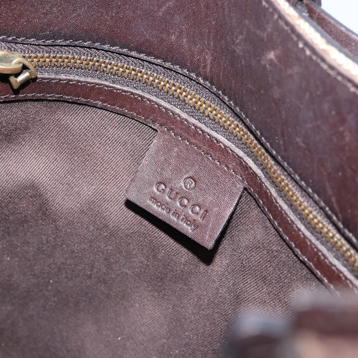 Gucci GUCCI GG Canvas Tote Bag Beige Gold 107757 Authentic ka751