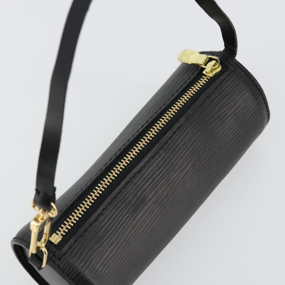 Louis Vuitton LOUIS VUITTON Epi Soufflot Pouch Black LV Authentic BA12311 Bag