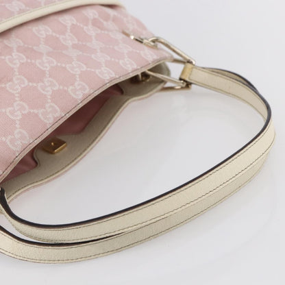 Gucci GUCCI GG Canvas Tote Bag Pink Gold 121023 Authentic ep11753
