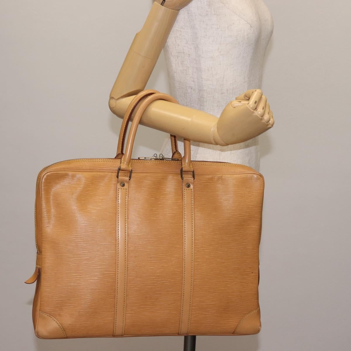 Louis Vuitton LOUIS VUITTON Epi Porte Documents Voyage Business Bag Beige M54476 Authentic th6381