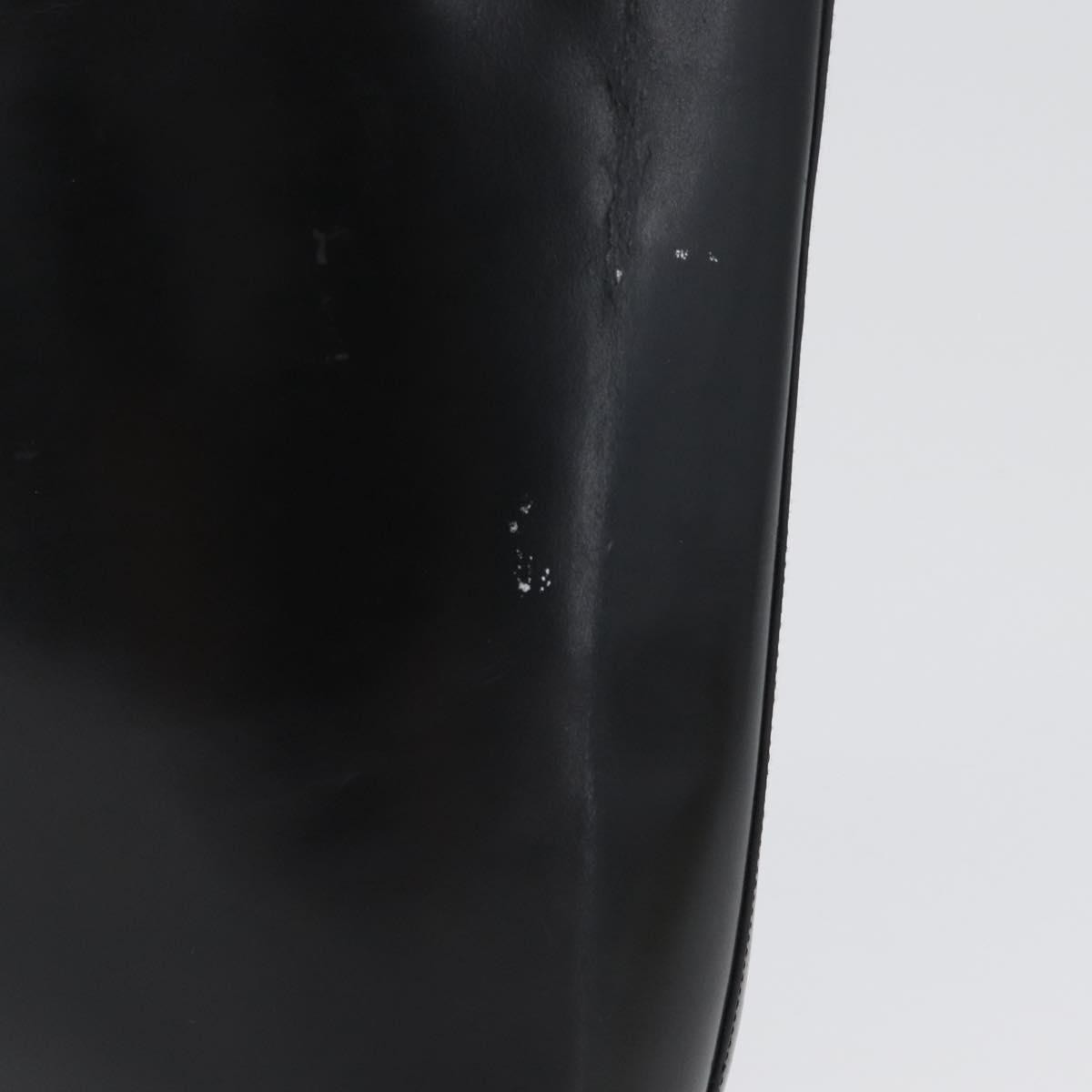 Prada PRADA Tote Bag Leather Black Authentic gh1848