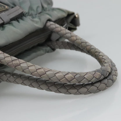 Prada PRADA Hand Bag Nylon 2way Gray Authentic 110159