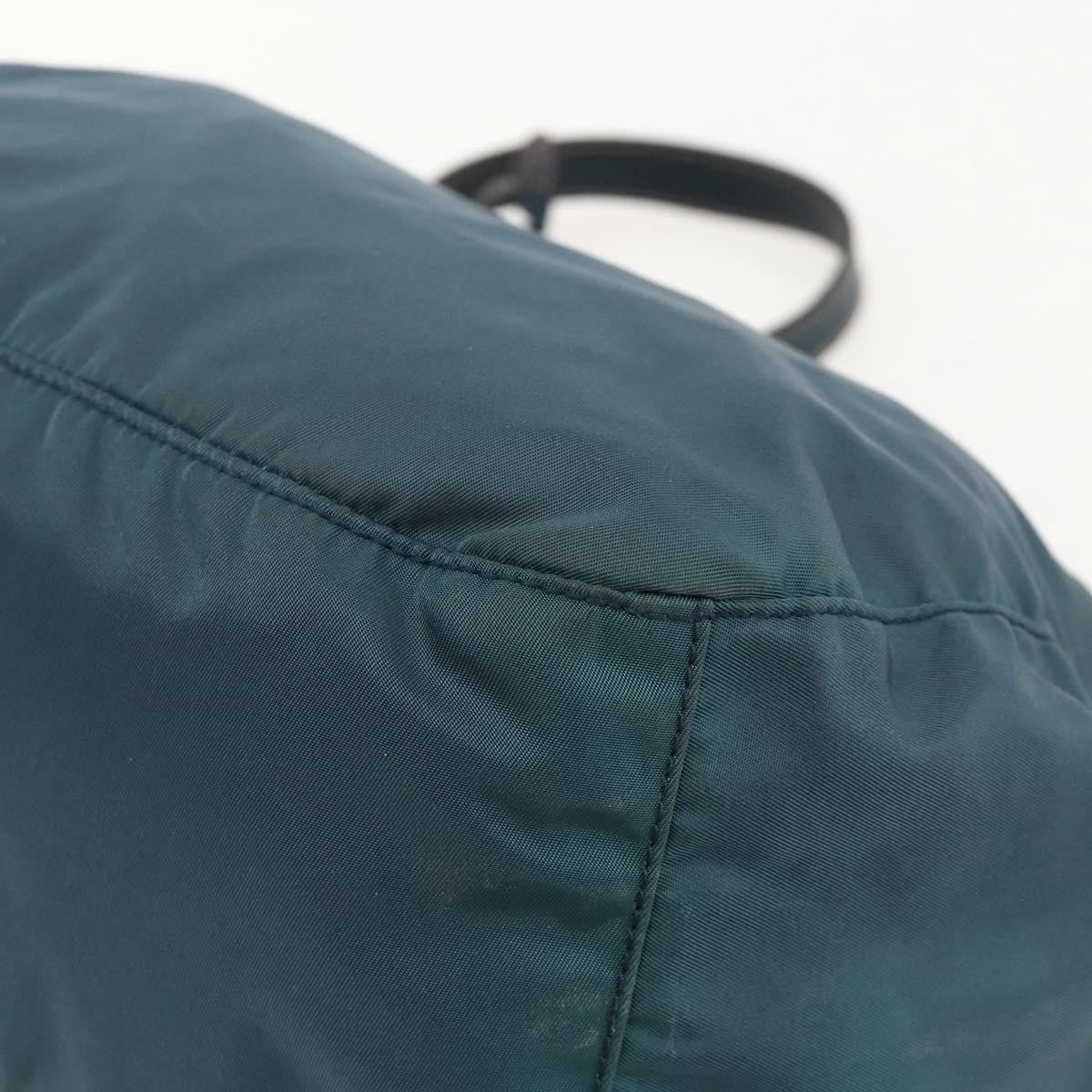 Prada PRADA Shoulder Bag Nylon Green Gold Authentic YKZ1088