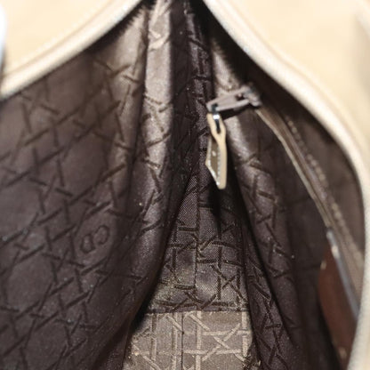 Dior Christian Dior Canage Shoulder Bag Nylon Beige Authentic 96633
