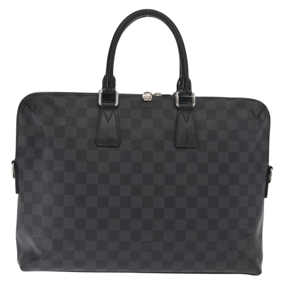 Louis Vuitton LOUIS VUITTON Damier Graphite Porte Documents Jules Bag 2way N48224 Authentic ka1086