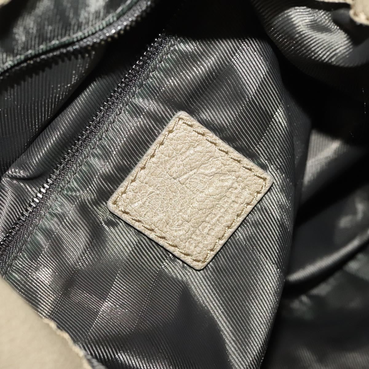 Burberry BURBERRY Shoulder Bag Leather Beige Authentic 119364