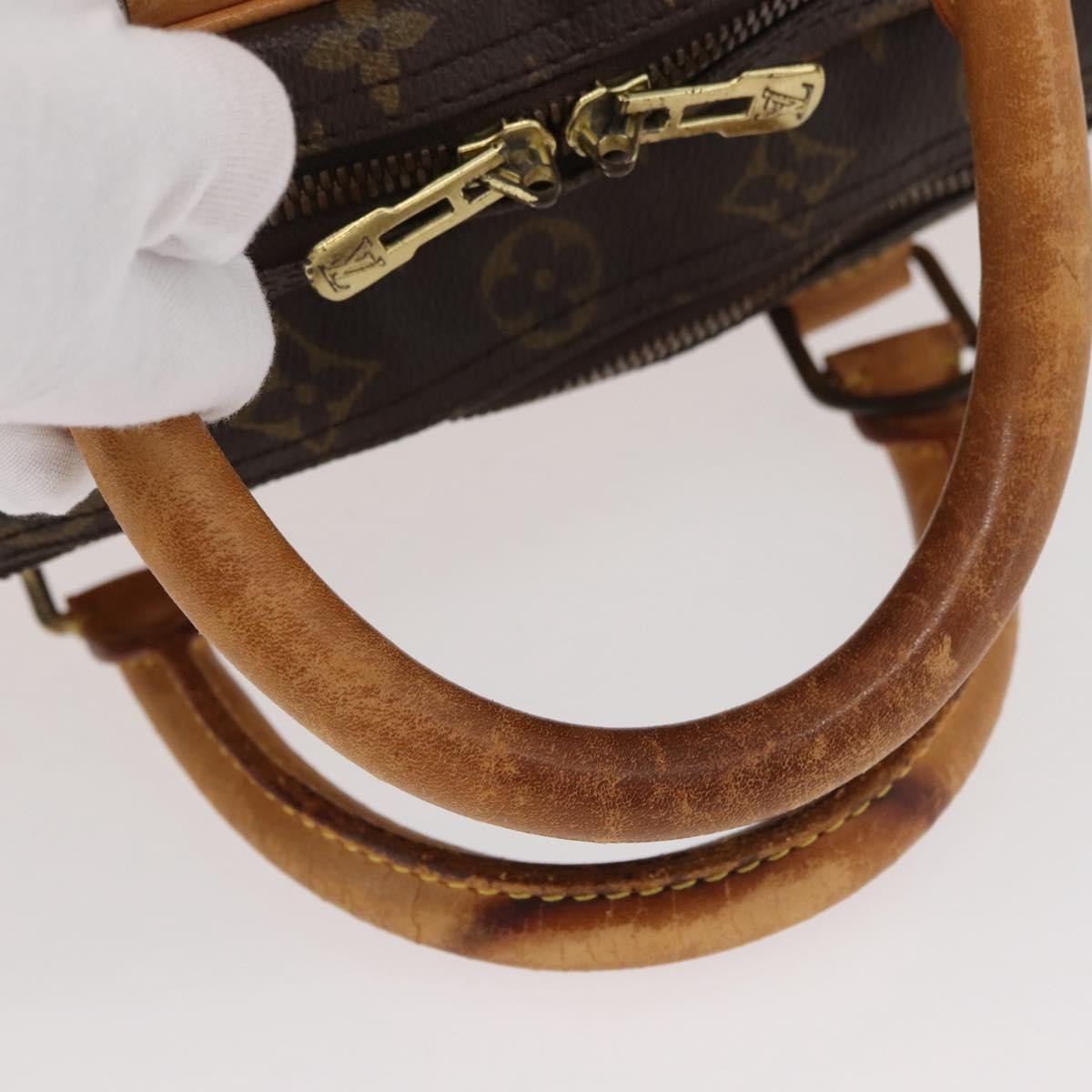 Louis Vuitton LOUIS VUITTON Monogram Alize 24H Boston Bag M41399 LV Authentic 142638