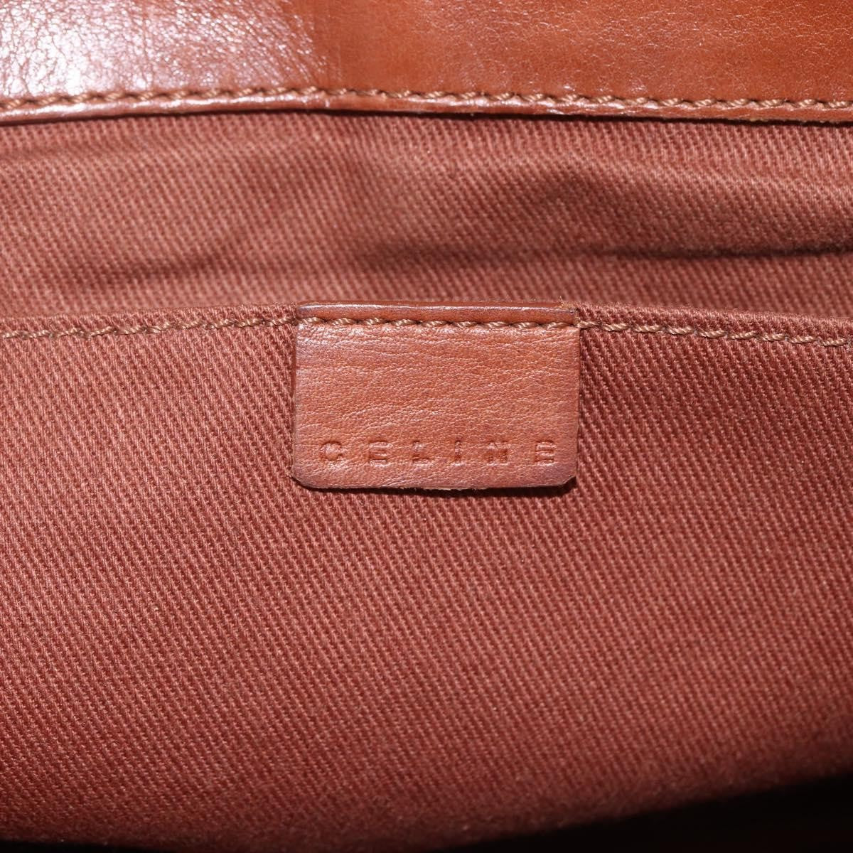 Celine CELINE Boogie bag Hand Bag Leather Brown Silver Authentic ka853