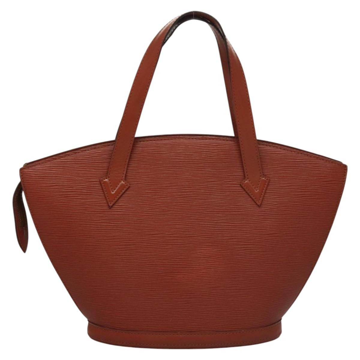Louis Vuitton LOUIS VUITTON Epi Saint Jacques Hand Bag Brown M52263 LV Authentic BA1346