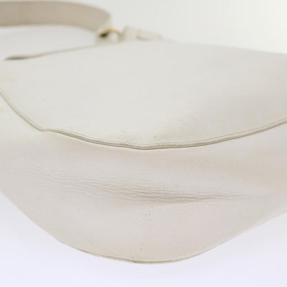 Salvatore Ferragamo Salvatore Ferragamo Gancini Shoulder Bag Leather White AU-21/4407 Authentic am4652