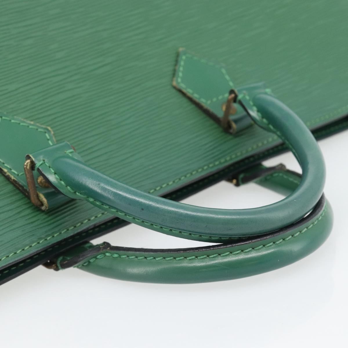 Louis Vuitton LOUIS VUITTON Epi Sac Triangle Hand Bag Green M52094 LV Authentic 181752