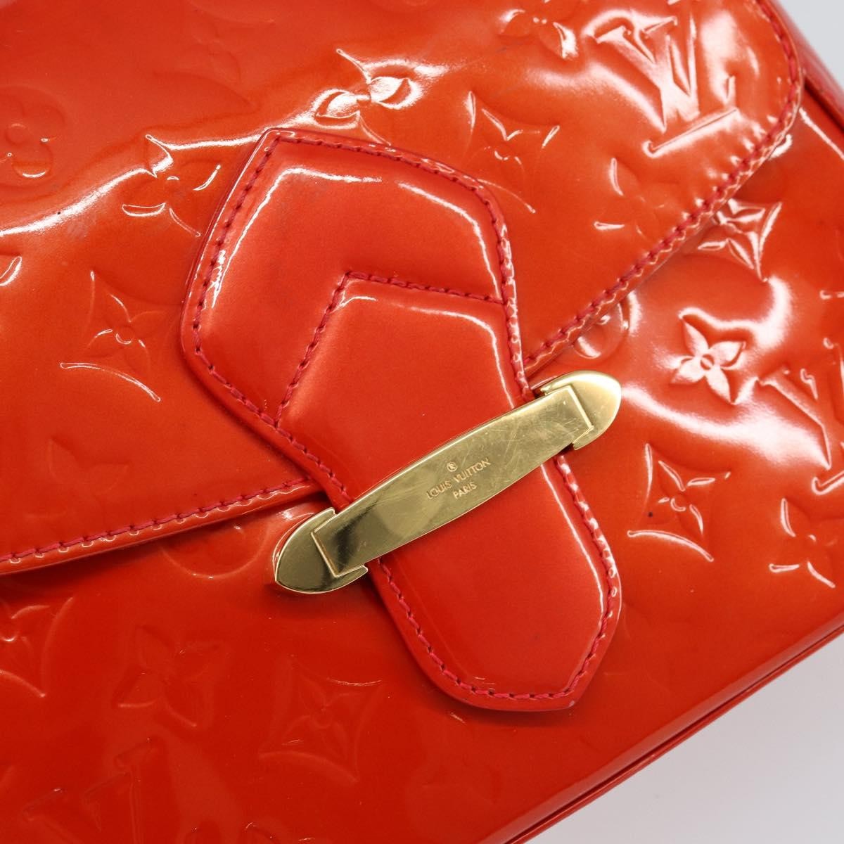 Louis Vuitton LOUIS VUITTON Vernis Bell FlowerGM Bag Rouge Grunadine M91728 LV Authentic 154321V
