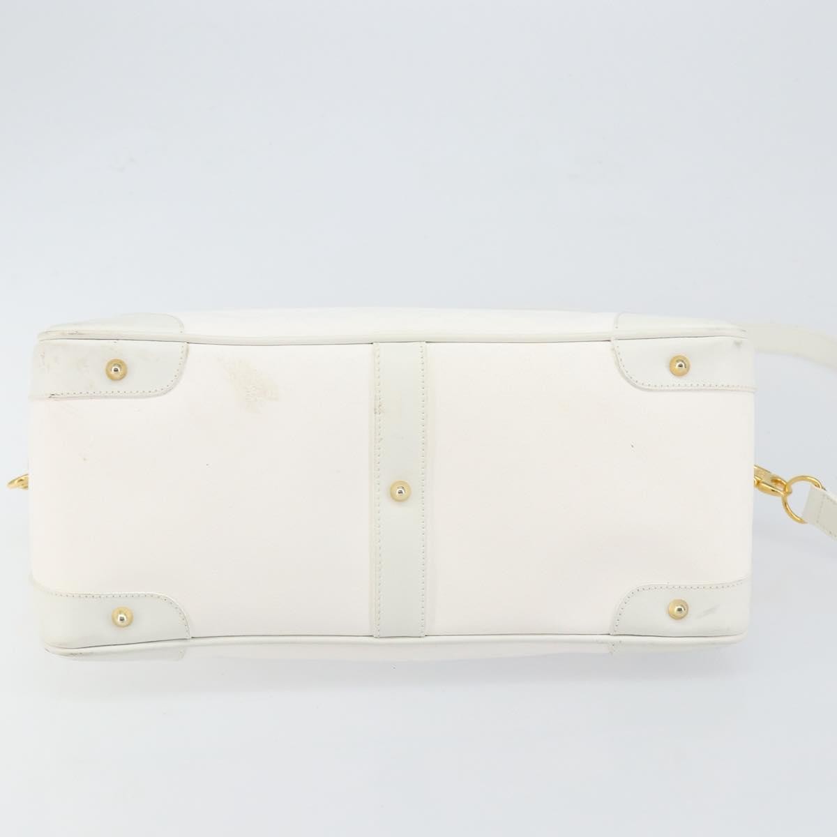 Gucci GUCCI Micro GG Supreme Boston Bag PVC 2way White Gold 002 123 0167 Authentic BA6571