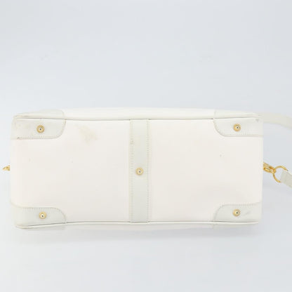 Gucci GUCCI Micro GG Supreme Boston Bag PVC 2way White Gold 002 123 0167 Authentic BA6571
