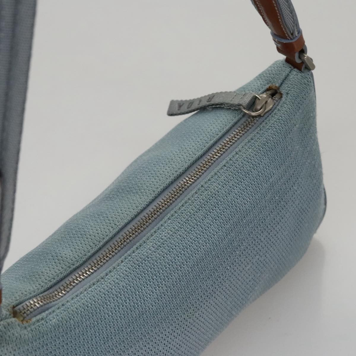 Prada PRADA Sports Shoulder Bag Canvas Blue Authentic bs21360