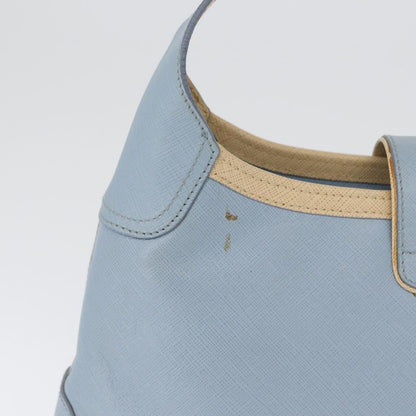 Salvatore Ferragamo Salvatore Ferragamo Gancini Shoulder Bag Leather Light Blue Silver Authentic fm5224
