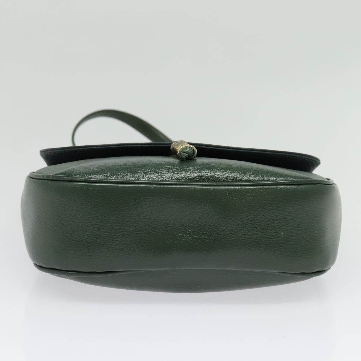 Loewe LOEWE Velazquez Hand Bag Leather 2way Green Gold Authentic ep10716