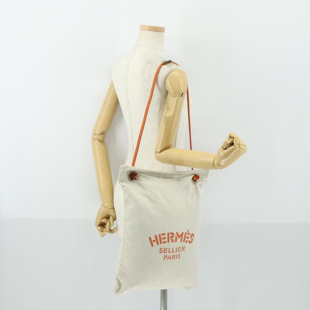 Hermès Hermès HERMES Aline PM Shoulder Bag Cotton Beige Gold Authentic 161728
